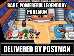 Rare, powereful legendary pokemon Delivered by postman  