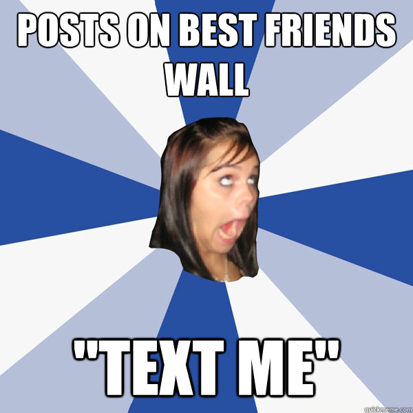 Posts on best friends wall 