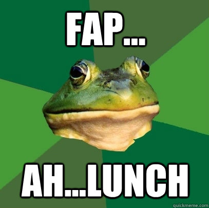 FAP... ah...lunch  Foul Bachelor Frog
