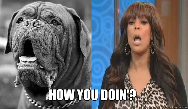How you doin'?  Wendy Williams