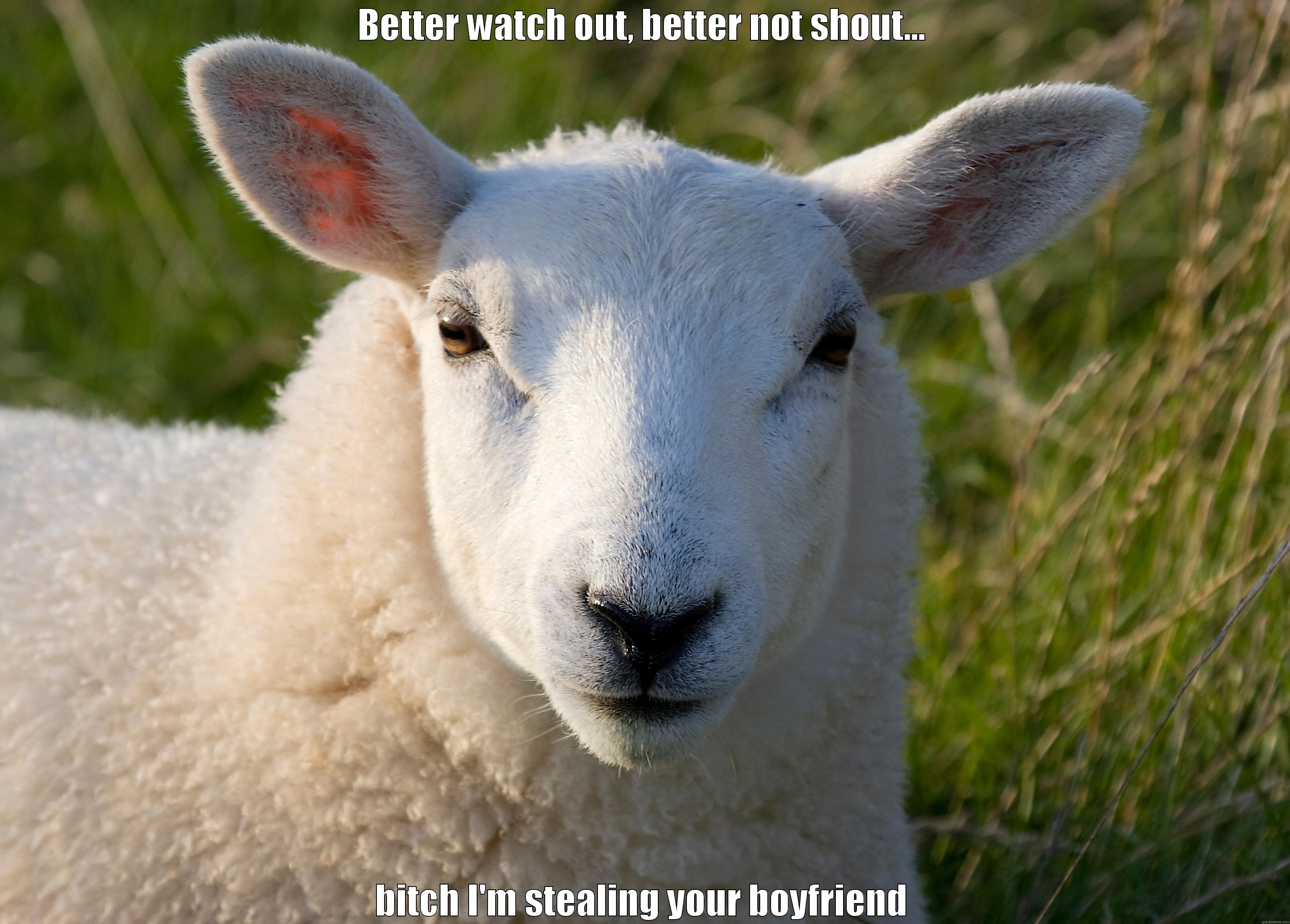 BETTER WATCH OUT, BETTER NOT SHOUT... BITCH I'M STEALING YOUR BOYFRIEND Misc