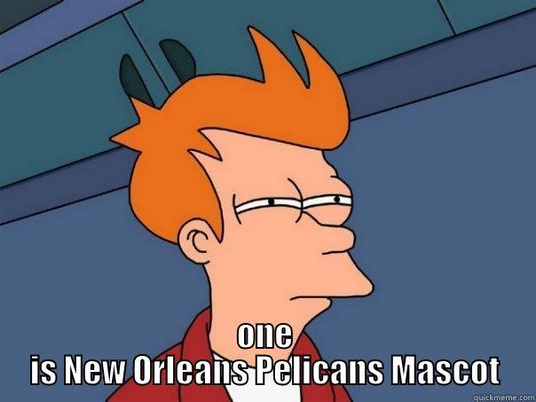  ONE IS NEW ORLEANS PELICANS MASCOT Futurama Fry