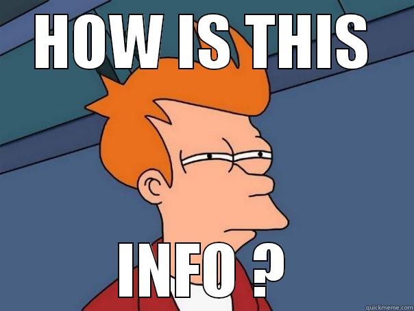 HOW IS THIS INFO ? Futurama Fry