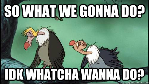 so What we gonna do? IDK whatcha wanna do? - so What we gonna do? IDK whatcha wanna do?  Misc