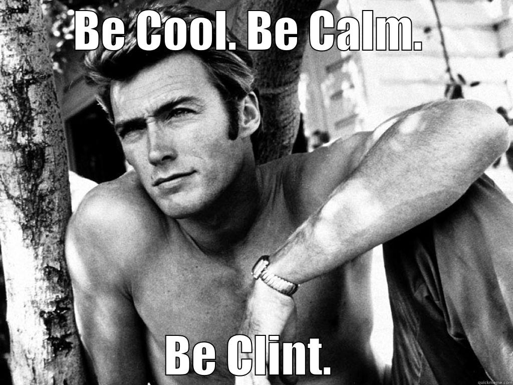 BE COOL. BE CALM.  BE CLINT.  Misc