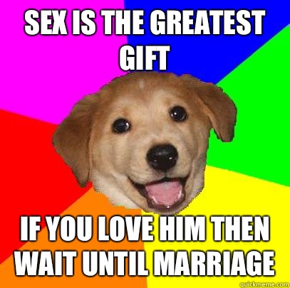 Sex is the greatest gift If you love him then wait until marriage  Advice Dog