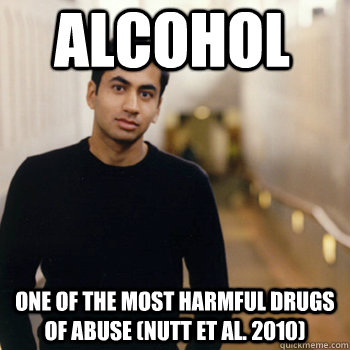 ALCOHOL One of the most harmful drugs of abuse (Nutt et al. 2010)  Straight A Stoner