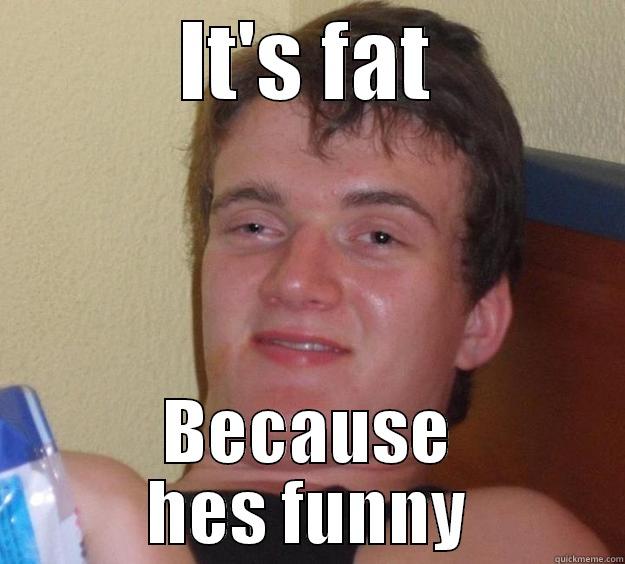 IT'S FAT BECAUSE HES FUNNY 10 Guy