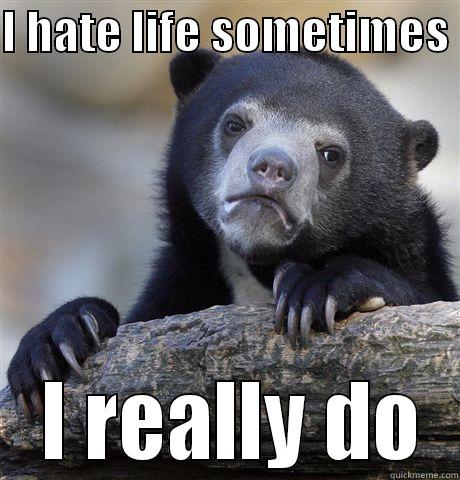 I HATE LIFE SOMETIMES   I REALLY DO Confession Bear