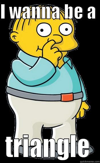 I WANNA BE A  TRIANGLE Misc