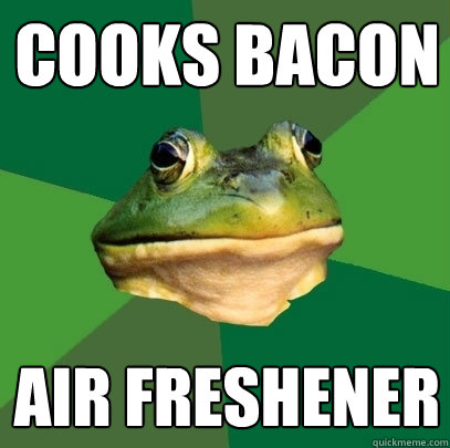 Cooks Bacon Air Freshener  Foul Bachelor Frog