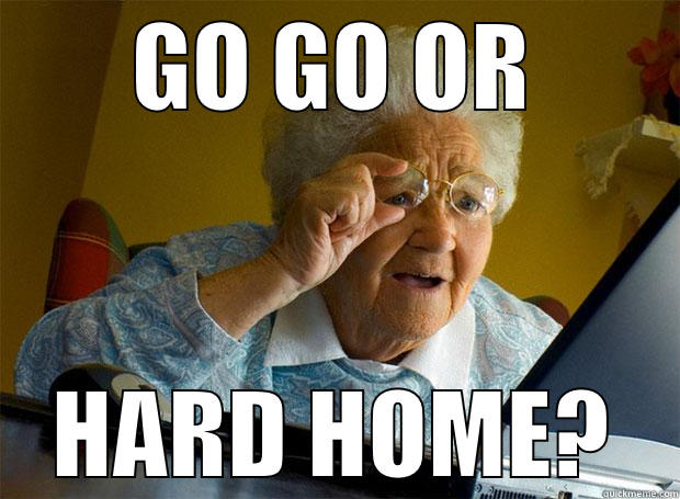 GO GO OR HARD HOME? Grandma finds the Internet