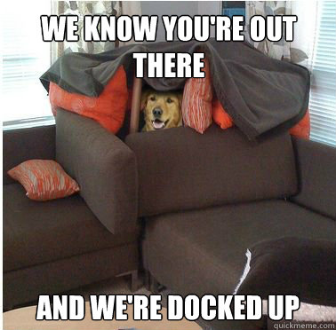 We know you're out there and we're docked up - We know you're out there and we're docked up  Dogfort