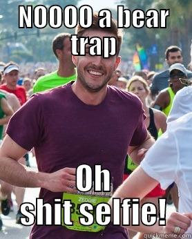 let me take a selfie - NOOOO A BEAR TRAP OH SHIT SELFIE! Ridiculously photogenic guy