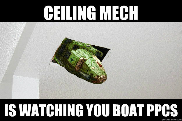 ceiling mech Is watching you boat PPCS  ceiling mech