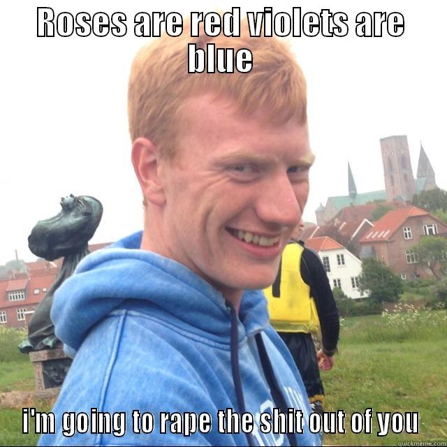 ROSES ARE RED VIOLETS ARE BLUE I'M GOING TO RAPE THE SHIT OUT OF YOU Misc