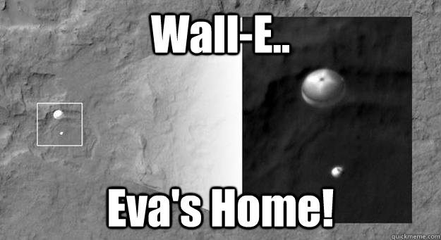 Wall-E.. Eva's Home!  wall-e mars