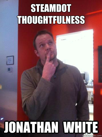 Steamdot 
Thoughtfulness Jonathan  White - Steamdot 
Thoughtfulness Jonathan  White  Steamdot