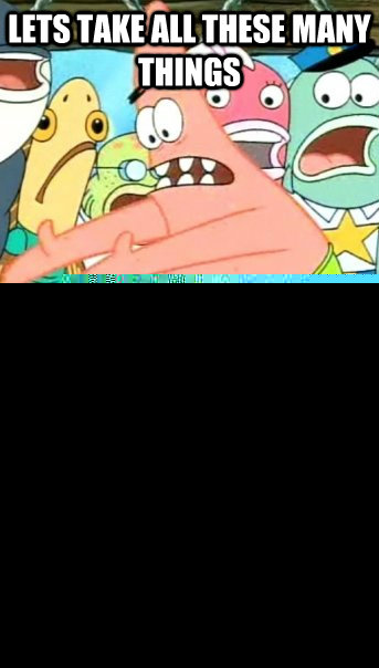 Lets take all these many things and put them in the tree  Push it somewhere else Patrick