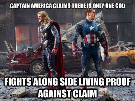 captain america claims there is only one god fights along side living proof against claim - captain america claims there is only one god fights along side living proof against claim  Misc
