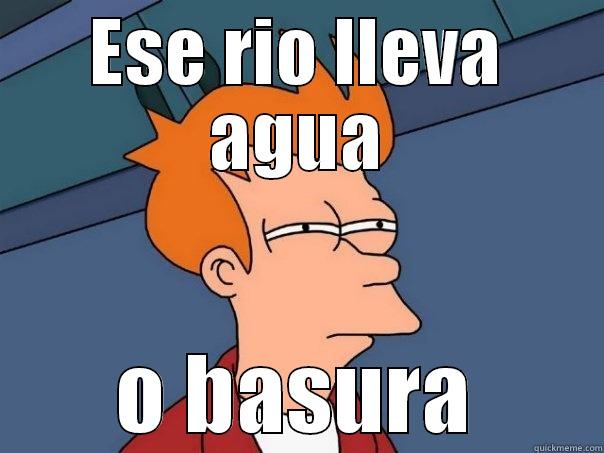 ESE RIO LLEVA AGUA O BASURA Futurama Fry
