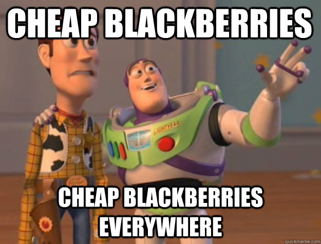 cheap blackberries cheap blackberries everywhere  toystory everywhere