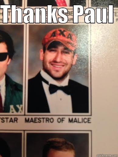 THANKS PAUL   Misc