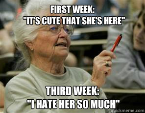 First Week:
  