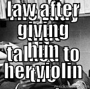 Reminiscing on the violin anecdote on this pages - THE LADY THAT TALKED TO THE MAESTRO KREISLER WAS MY WIFE SHE BROKE THE THIRD LAW AFTER GIVING HIM HER VIOLIN Misc