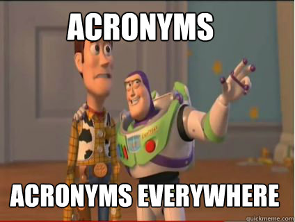 Acronyms Acronyms everywhere - Acronyms Acronyms everywhere  woody and buzz