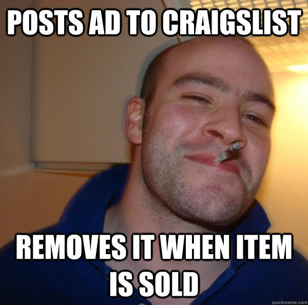 posts ad to craigslist removes it when item is sold - posts ad to craigslist removes it when item is sold  Misc