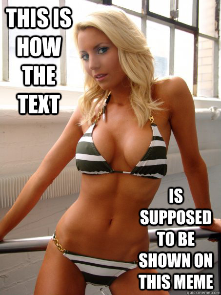 This is how the text is supposed to be shown on this meme - This is how the text is supposed to be shown on this meme  Misc