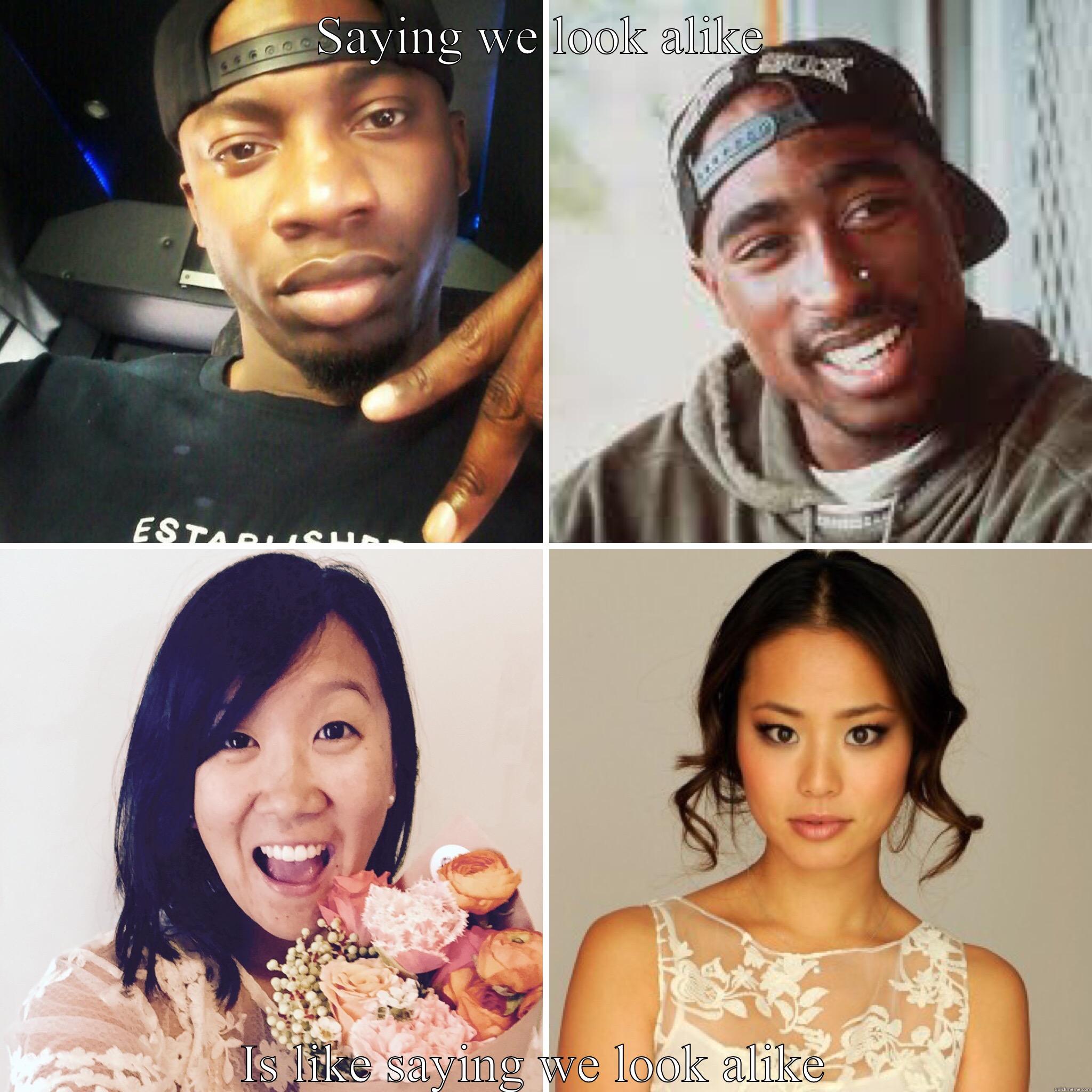 SAYING WE LOOK ALIKE IS LIKE SAYING WE LOOK ALIKE  Misc