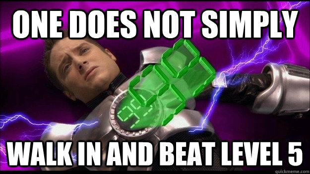 one does not simply walk in and beat level 5  Elijah Wood Spy Kids 3D Fail