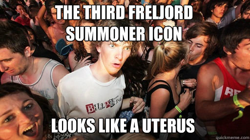 The third Freljord
summoner icon Looks like a Uterus  Sudden Clarity Clarence