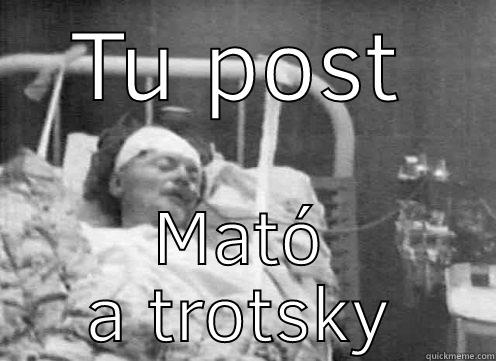 TU POST MATÓ A TROTSKY Misc