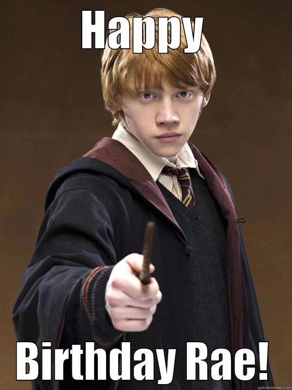 Your favorite ginger - HAPPY BIRTHDAY RAE! Ron Weasley