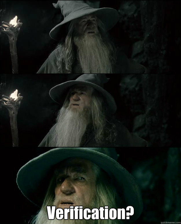  Verification?  Gandalf und das Spanischstudium