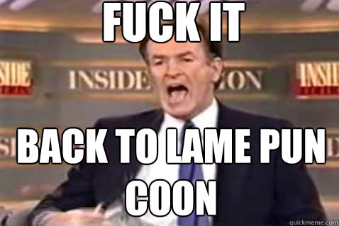 fuck it Back to lame pun coon  Fuck It Bill OReilly