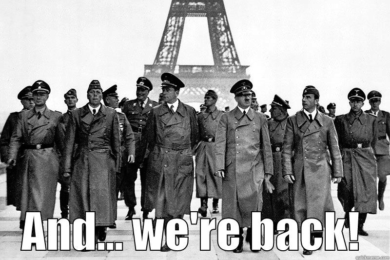  AND... WE'RE BACK! Misc