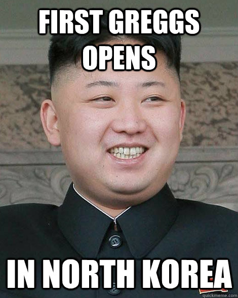First Greggs opens In North Korea - First Greggs opens In North Korea  North Korea
