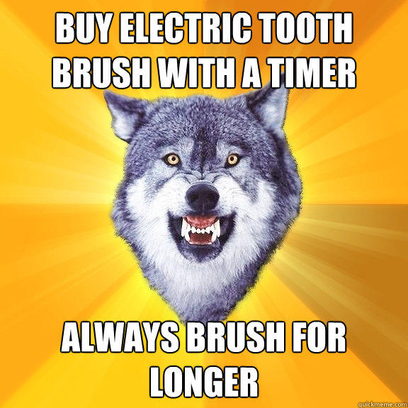 Buy electric tooth brush with a timer Always brush for longer  Courage Wolf