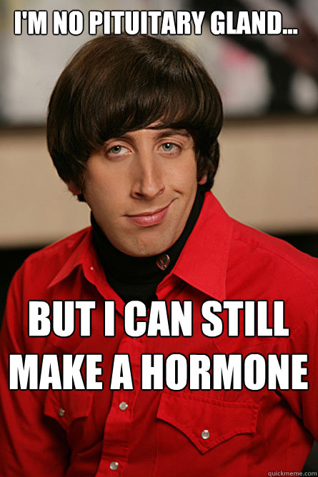 I'm no pituitary gland... But I can still make a hormone  Pickup Line Scientist