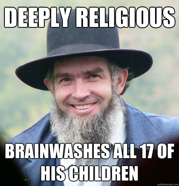 Deeply Religious Brainwashes all 17 of his children  