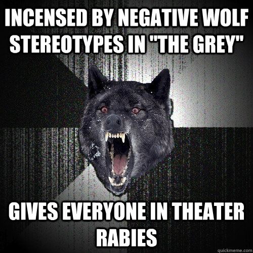 Incensed by negative wolf stereotypes in 