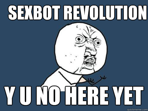Sexbot Revolution y u no here yet  Y U No