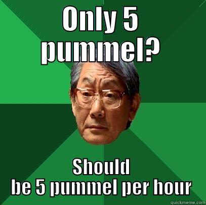 ONLY 5 PUMMEL? SHOULD BE 5 PUMMEL PER HOUR High Expectations Asian Father