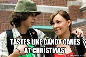 Tastes like candy canes
at christmas! - Tastes like candy canes
at christmas!  Candy Canes at Christmas
