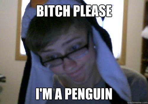Bitch Please I'm a penguin   Penguin Boy