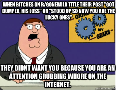 when bitches on r/gonewild title their post 